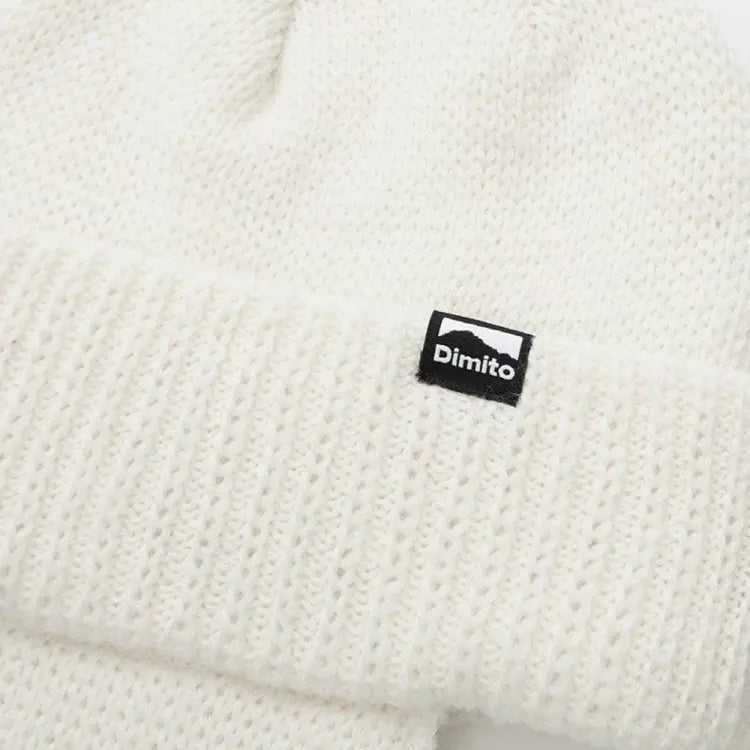 Headwear / Beanies: Dimito 24 Ear Flap Beanie-WHITE - Dimito / White / Free / 2024, Accessories, DIMITO, Head & Neck Wear, Headwear