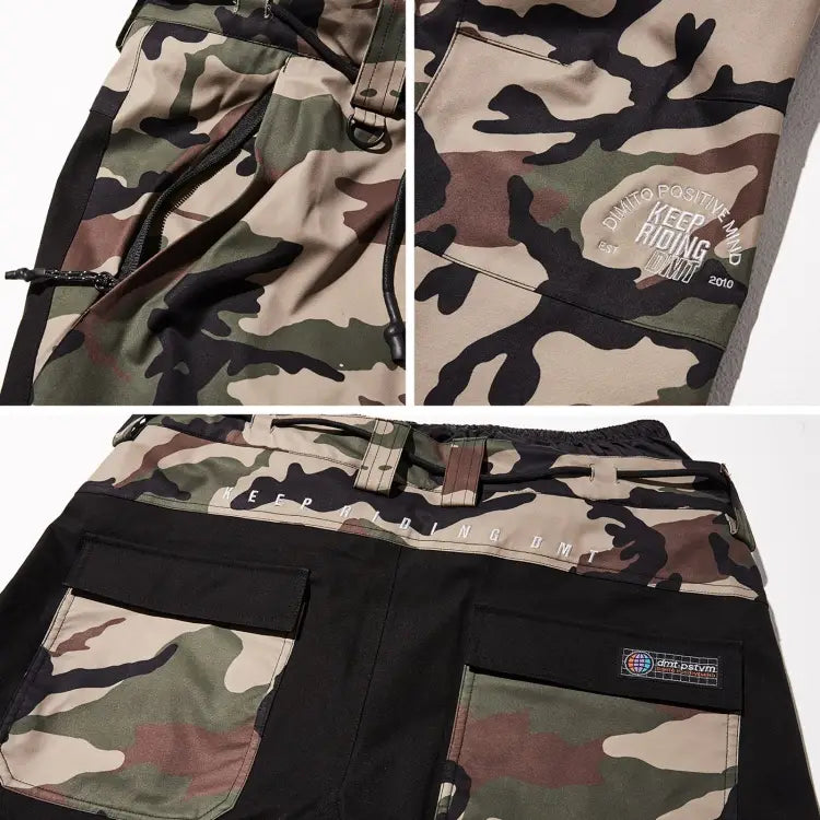Pants / Snow: DIMITO DINO SNOW PANTS-FROST CAMO - 1920 Clothing CY190504-D Dimito FROST CAMO | OCCN-WHITELINE-1029090442507 -M