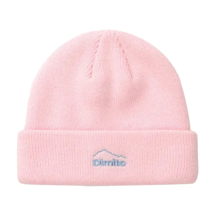 Headwear / Beanies: Dimito DMT Logo Beanie-PINK - Dimito / Pink / Free / 2024, Accessories, DIMITO, Head & Neck Wear, Headwear / Beanies