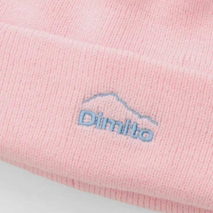Headwear / Beanies: Dimito DMT Logo Beanie-PINK - Dimito / Pink / Free / 2024, Accessories, DIMITO, Head & Neck Wear, Headwear / Beanies