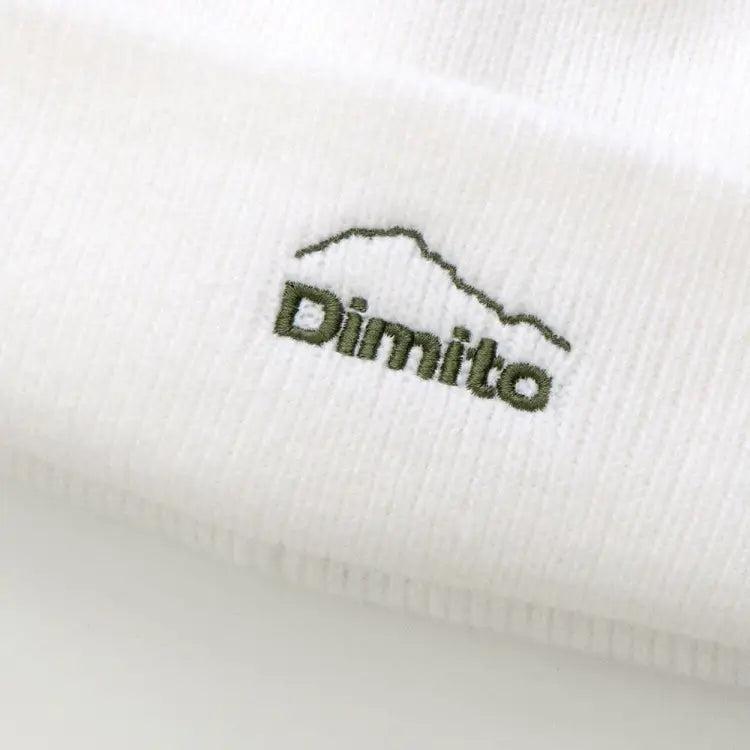Headwear / Beanies: Dimito DMT Logo Beanie-WHITE - Dimito / White / Free / 2024, Accessories, DIMITO, Head & Neck Wear, Headwear / Beanies