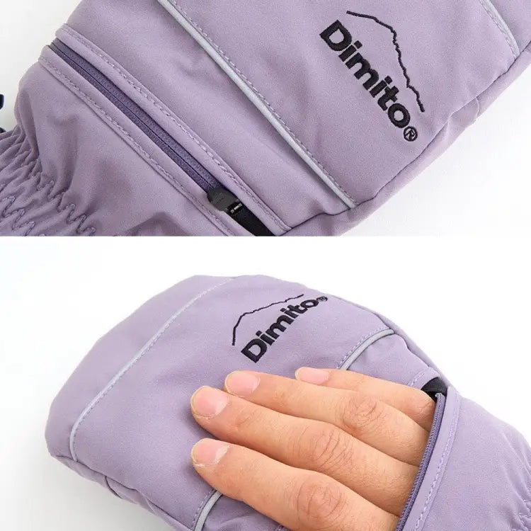 Gloves & Mittens / Snow: Dimito Easy Open Mitten Glove-PURPLE SAGE - 2024, Accessories, DIMITO, Gloves, Gloves & Mittens / Snow