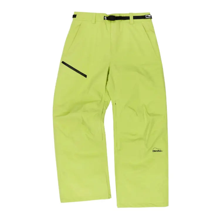 Pants / Snow: Dimito Level 2L Relax Snow Pants-LIME [KOREAN BRAND] - Dimito / Lime / S / 2025, Clothing, DIMITO, Goggles Specials x Snow