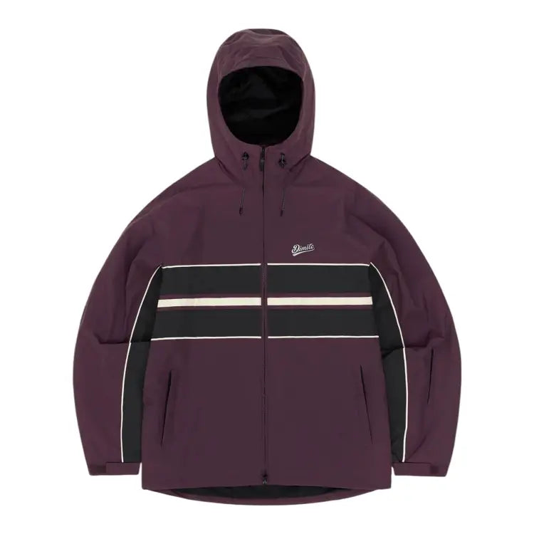 Jackets / Snow: Dimito Line Wind Snow Jacket-WINE [KOREAN BRAND] - Dimito / Wine / S / 2025, Clothing, DIMITO, Goggles Specials x Snow