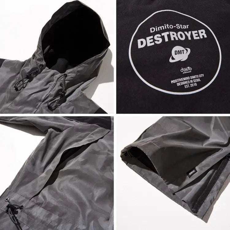 One Piece / Snow: DIMITO MERCURY SNOW JUMPSUIT-REFLECTIVE CAMO GREY - 1920 Clothing CY190504-D Dimito ICE & SNOW |