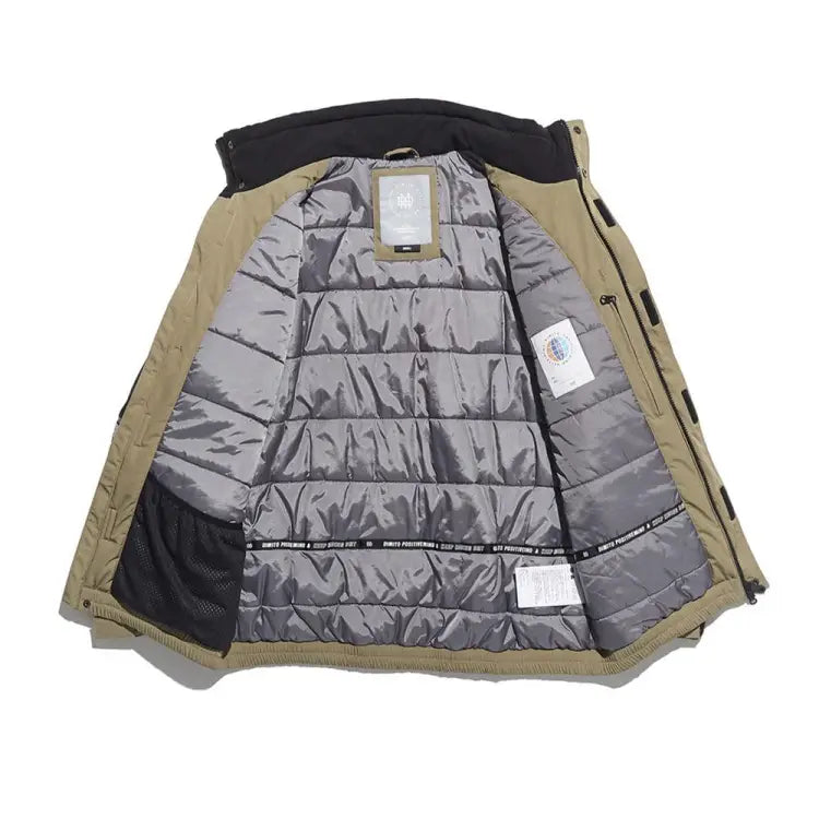 Jackets / Snow: DIMITO MOUNTIAN PADDED SNOW JACKET-KHAKI - 1920 Clothing CY190504-D Dimito ICE & SNOW | OCCN-WHITELINE-1029070745506-S