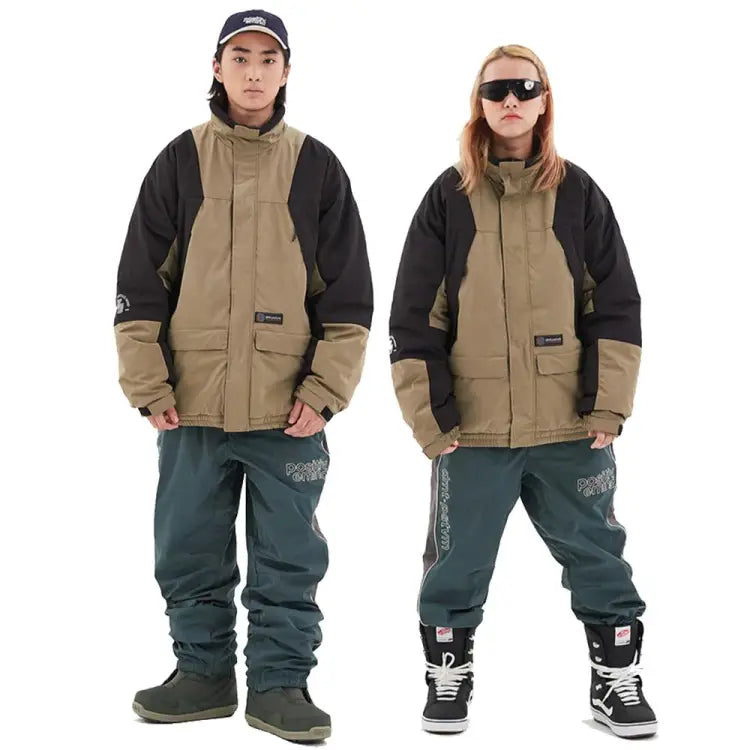 Jackets / Snow: DIMITO MOUNTIAN PADDED SNOW JACKET-KHAKI - 1920 Clothing CY190504-D Dimito ICE & SNOW | OCCN-WHITELINE-1029070745506-S