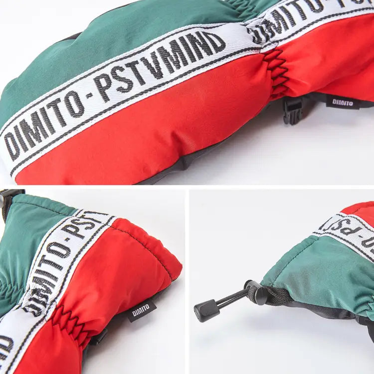 Gloves & Mittens / Snow: DIMITO N TAPE MITTEN-GREEN - 1920 Accessories CY190504-D Dimito Gloves | OCCN-WHITELINE-1019500440506-S