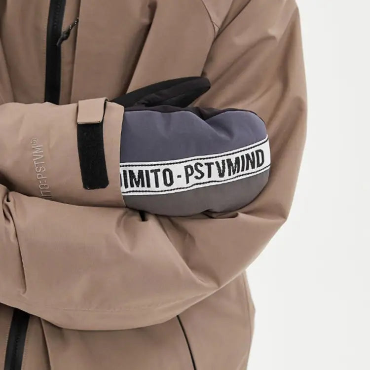 Gloves & Mittens / Snow: DIMITO N TAPE MITTEN-STEEL - 1920 Accessories CY190504-D Dimito Gloves | OCCN-WHITELINE-1019500442306-S