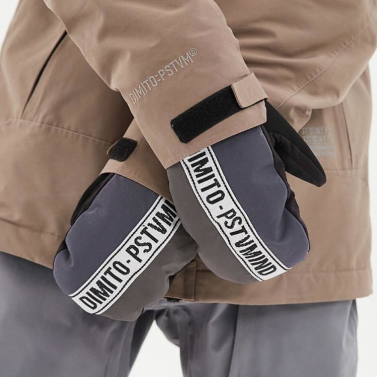 Gloves & Mittens / Snow: DIMITO N TAPE MITTEN-STEEL - 1920 Accessories CY190504-D Dimito Gloves | OCCN-WHITELINE-1019500442306-S
