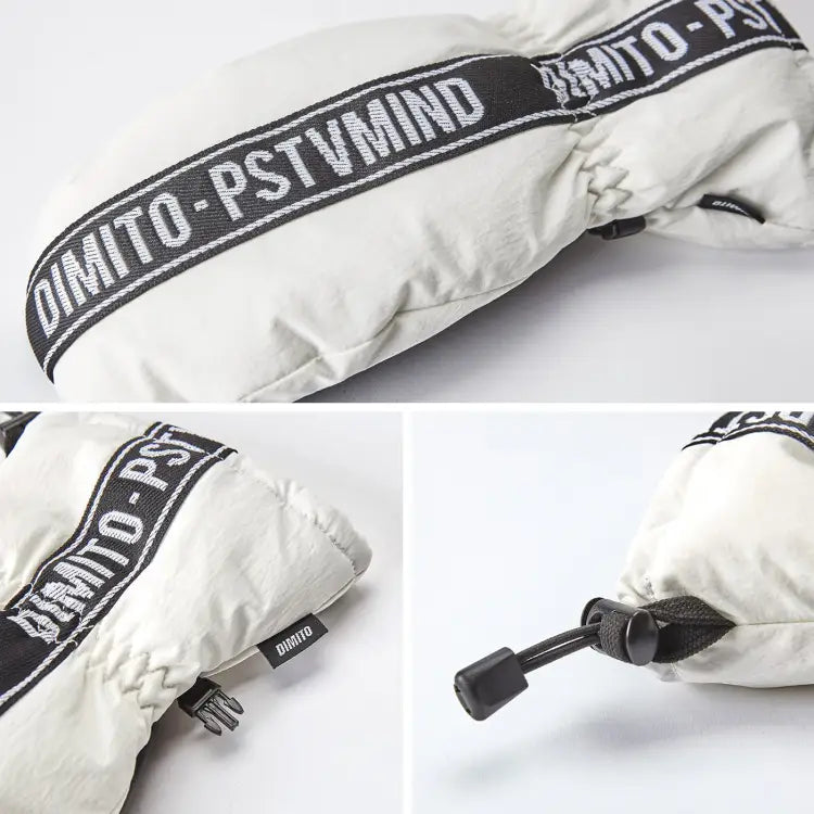 Gloves & Mittens / Snow: DIMITO N TAPE MITTEN-WHITE - 1920 Accessories CY190504-D Dimito Gloves | OCCN-WHITELINE-1019500447706-S
