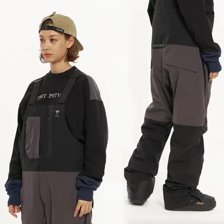 Pants / Snow: DIMITO NXL OVERALL PANTS-BLACK [KOREAN BRAND] - 2021, BLACK, Clothing, DIMITO, Ice & Snow | DM202101BLKXS