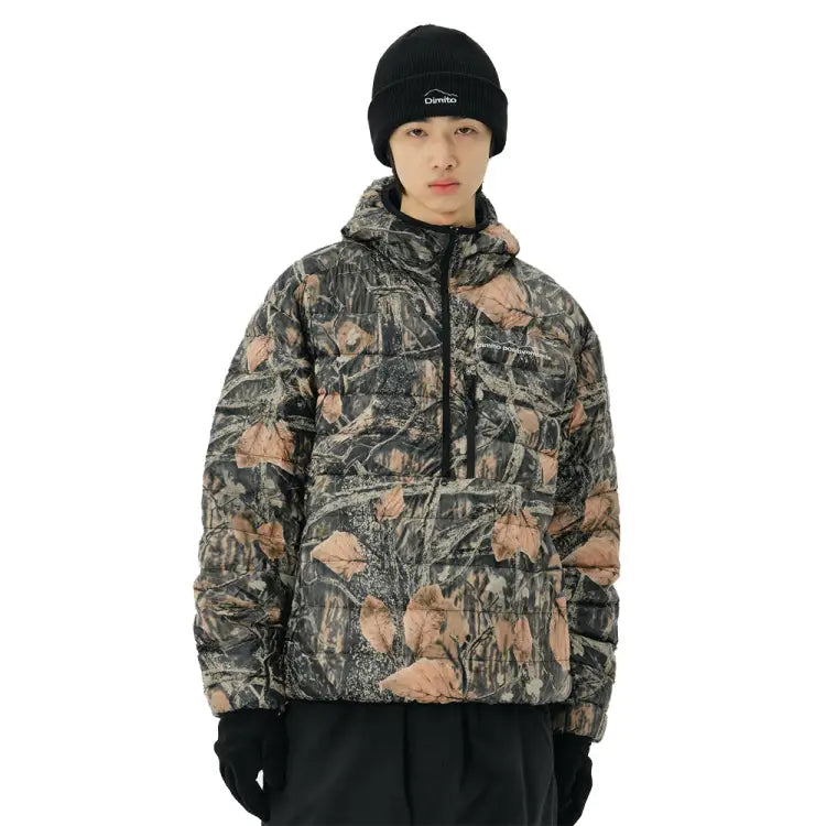 Jackets / Snow: Dimito Pullover Light Down Jacket-TREE [KOREAN BRAND] - 2023, Clothing, DIMITO, Ice & Snow, Jackets | NHTK32264-FALL TREE-S