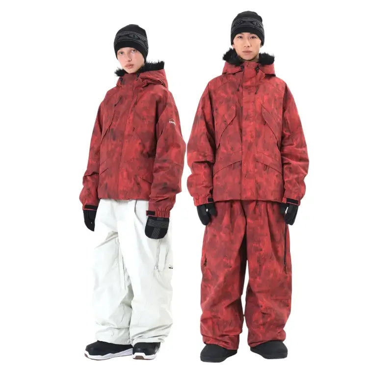 Jackets / Snow: Dimito Shadow Snow Jacket-RED [KOREAN BRAND] - 2025, Clothing, DIMITO, Goggles Specials x Snow Wear, Ice & Snow