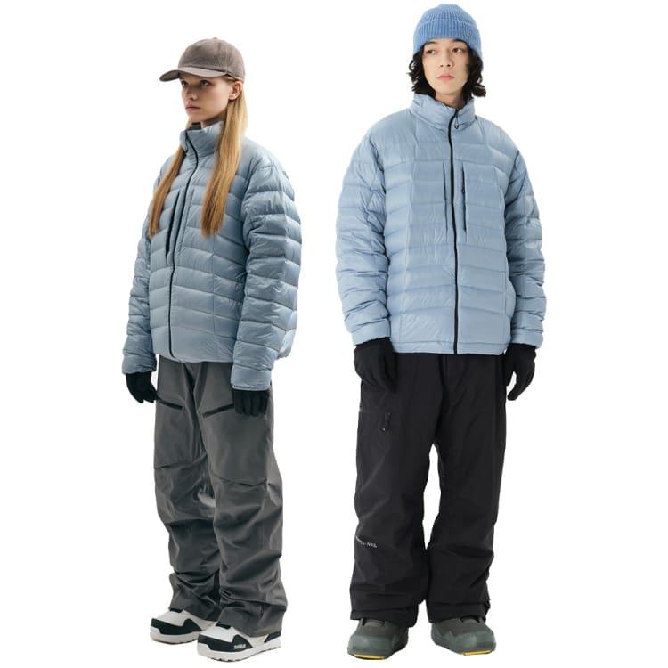 Jackets / Snow: Dimito VTX Light Down Jacket-BLUE [KOREAN BRAND] - 2023, Blue, Clothing, DIMITO, Ice & Snow | NHTK09103-CEMENT BLUE-XS