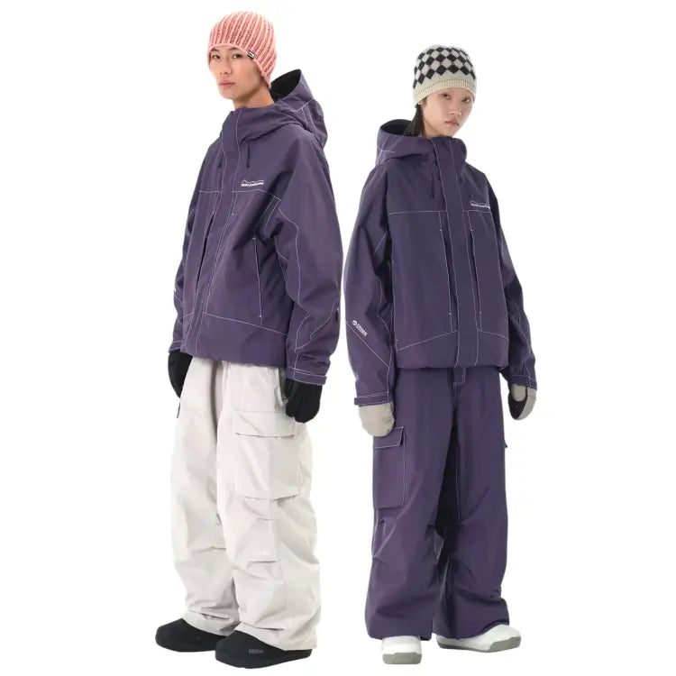 Jackets / Snow: Dimito Works Line Snow Jacket-GRAPE [KOREAN BRAND] - 2025, Clothing, DIMITO, Goggles Specials x Snow Wear, Grape