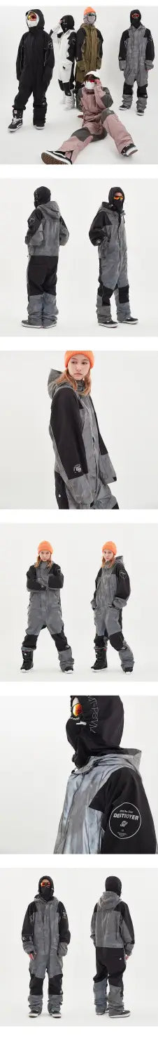DIMITO MERCURY SNOW JUMPSUIT-REFLECTIVE CAMO GREY