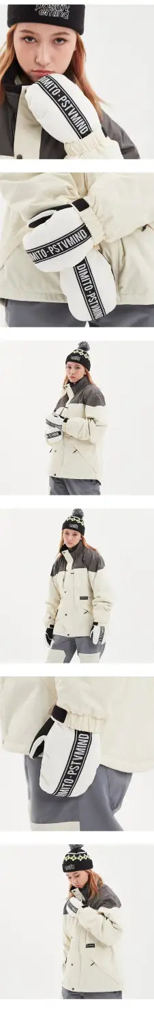 DIMITO N TAPE MITTEN-WHITE