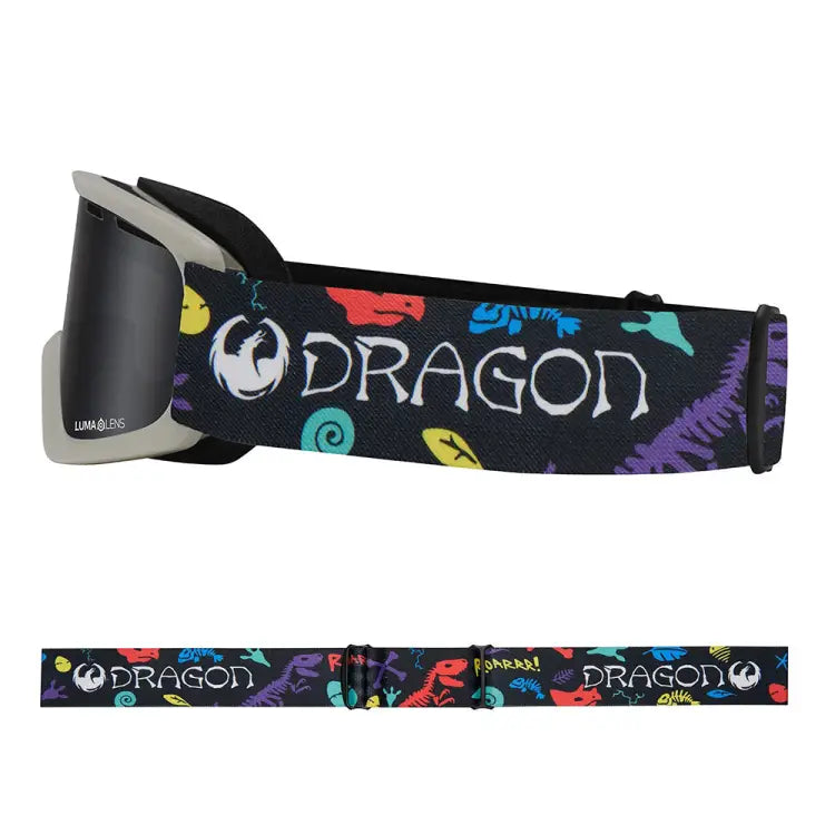 Goggles / Snow: Dragon Kids LIL D Snow Goggle-LIL DINOS - Fuzl / Black / ON / 2024, Accessories, Black, Dragon, Eyewear | DRG182/4425999