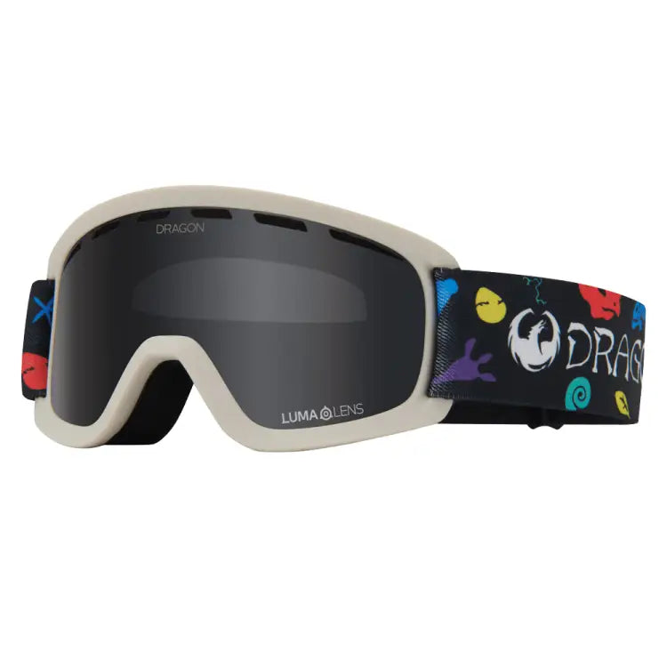 Goggles / Snow: Dragon Kids LIL D Snow Goggle-LIL DINOS - Fuzl / Black / ON / 2024, Accessories, Black, Dragon, Eyewear | DRG182/4425999
