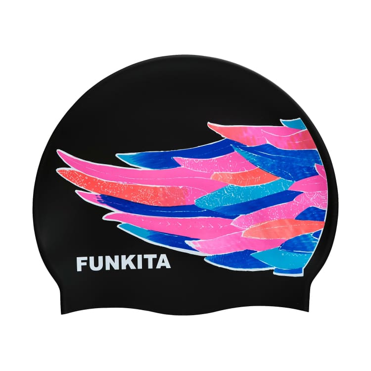 Swim Caps: Funkita Silicone Swim Cap-Icarus Ink - Funkita / Icarus Ink / ON / Accessories, Caps, Fashion, Funkita, FUNKY | FS997140500