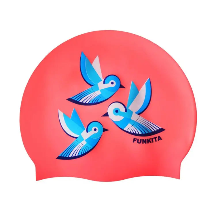 Swim Caps: Funkita Silicone Swim Cap-Swallowed Up - Funky / Swallowed Up / ON / Accessories, Caps, Fashion, FUNKY, Funky Trunks |