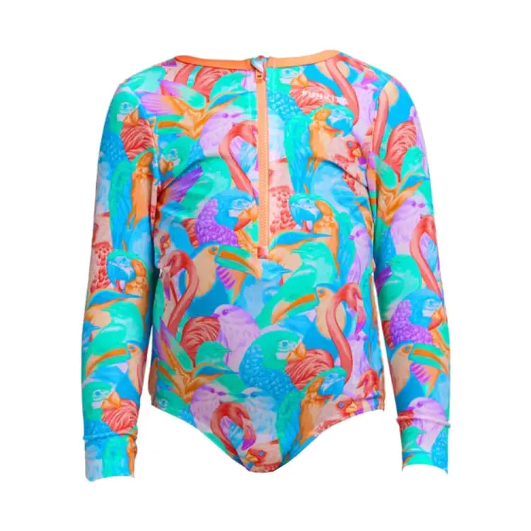 Swimsuits: Funkita Toddler Sun Cover One Piece-BIRDVILLE - Funkita / Orange / 3 / Clothing, Fashion, Funkita, FUNKY, Hong Kong