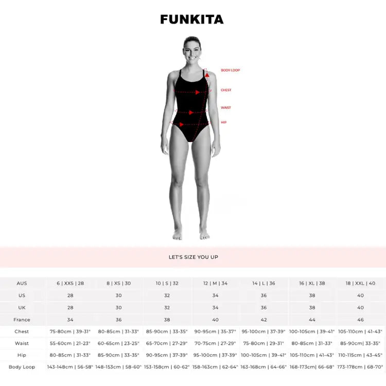 Swimsuits: Funkita Women Long Shot One Piece-PARADISE PLEASE - 2024, Black Tropic, Clothing, Fashion, FUNKY | FKS068L7182308