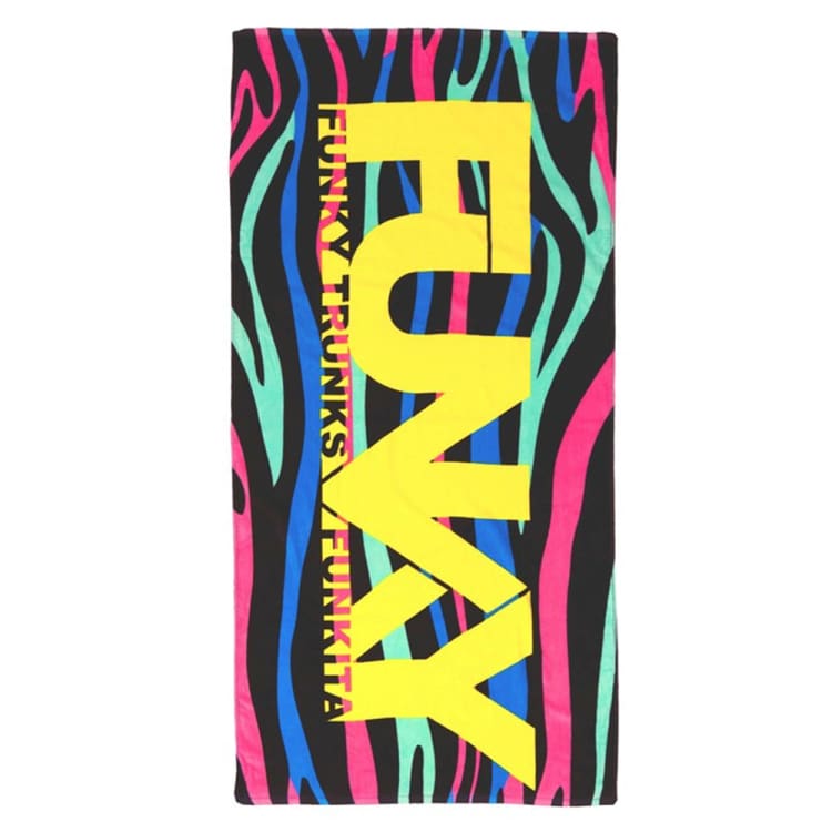 Towels & Ponchos: Funky Cotton Towel-Tiger Town - Funky Trunks / Tiger Town / ON / 2023, Accessories, Blankets & Towels, Fashion, FUNKY |