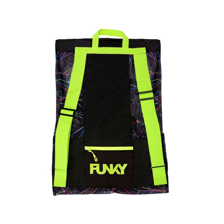 Bags / Gear: Funky Gear Up Mesh Backpack-STAR SIGN - Funky / Black / Accessories, Bags, Bags / Gear, Black, Cases & Bags | FYG011N7145800