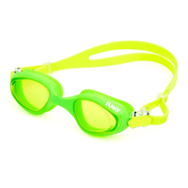 Swim Goggles: Funky Kids Star Swimmer Swim Goggle-Green Machine - Funky / Green Machine / ON / Accessories, Black, Eyewear, Fashion, FUNKY |