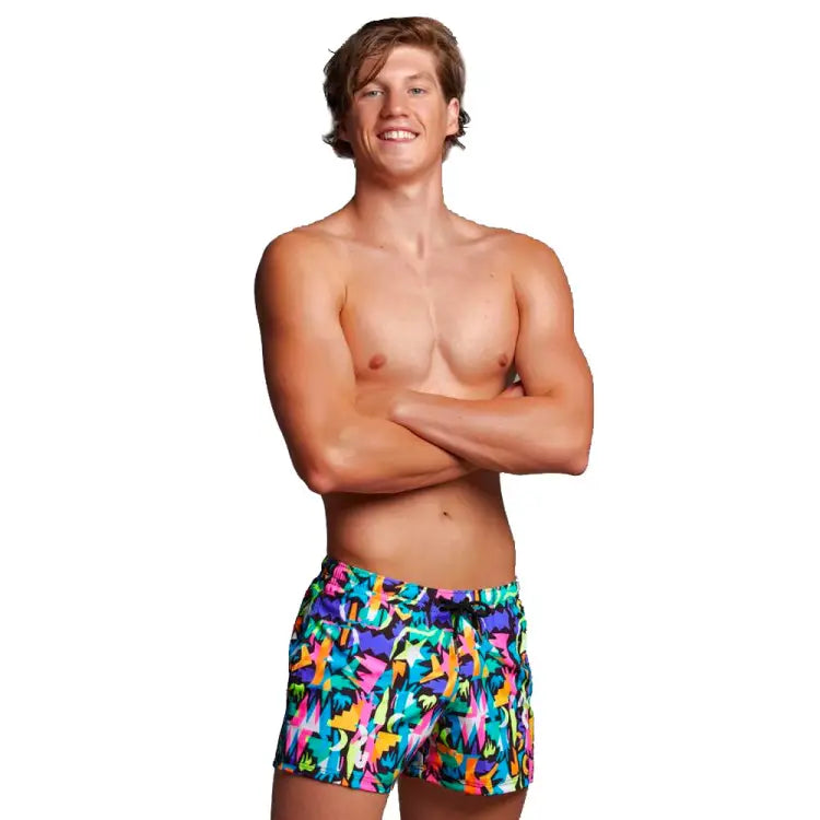 Boardshorts: Funky Men Shorty Shorts-Paper Cut - Boardshorts, Bottom, Clothing, Fashion, FUNKY | FT40M71235XS