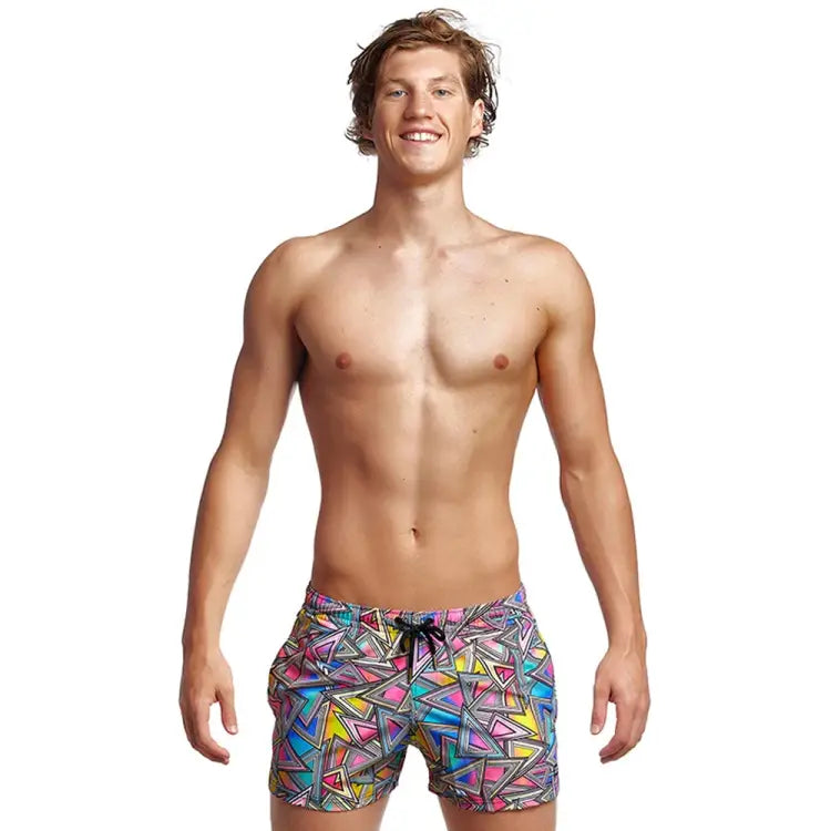 Boardshorts: Funky Men Shorty Shorts-Prism Break - Boardshorts, Bottom, Clothing, Fashion, FUNKY | FT40M71240XS