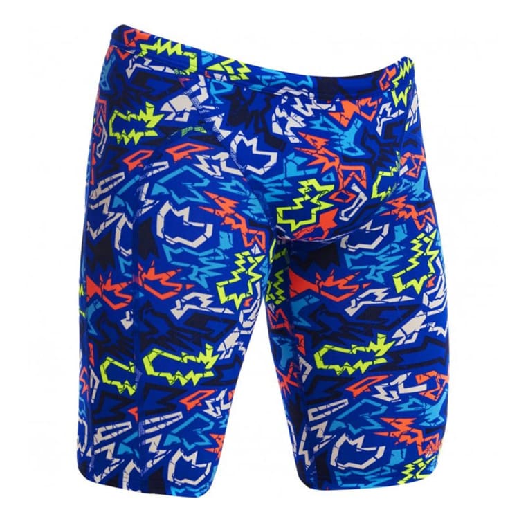 Swimsuits: Funky Men Training Jammers-BROKEN HEARTS - 2024, Blue, Clothing, Fashion, FUNKY | FTS003M7178832