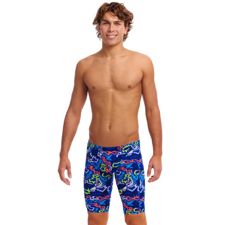 Swimsuits: Funky Men Training Jammers-BROKEN HEARTS - 2024, Blue, Clothing, Fashion, FUNKY | FTS003M7178832