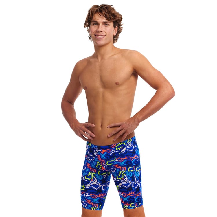 Swimsuits: Funky Men Training Jammers-BROKEN HEARTS - 2024, Blue, Clothing, Fashion, FUNKY | FTS003M7178832