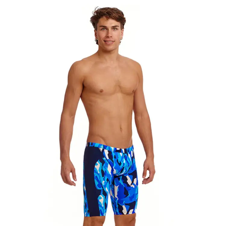 Swimsuits: Funky Men Training Jammers-CHAZ MICHAEL - 2024, Blue, Clothing, Fashion, FUNKY | FTS003M7191130