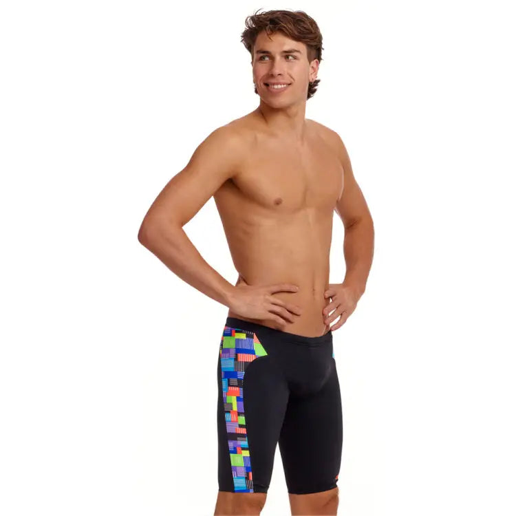 Swimsuits: Funky Men Training Jammers-CHIP SET - 2024, Black, Clothing, Fashion, FUNKY | FTS003M7190730