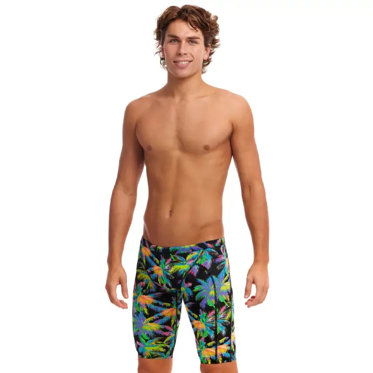 Swimsuits: Funky Men Training Jammers-PARADISE PLEASE - 2024, Black Tropic, Clothing, Fashion, FUNKY | FTS003M7182332