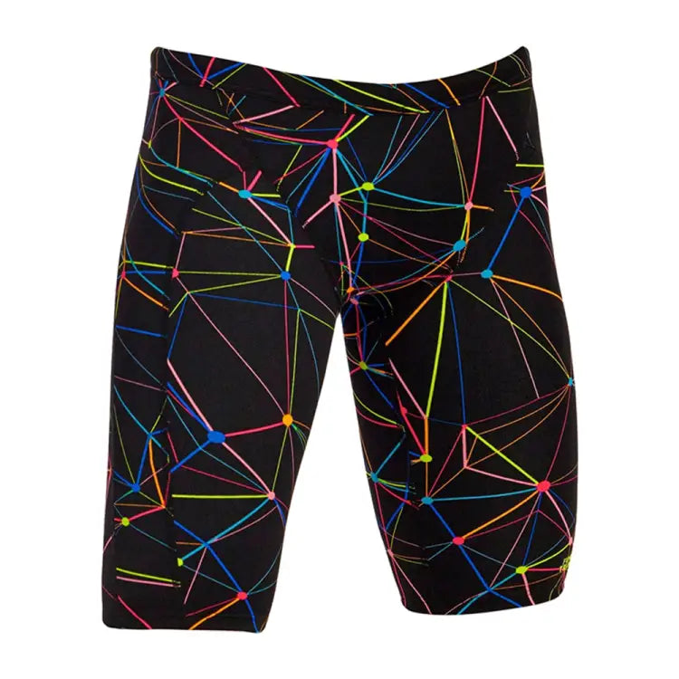 Swimsuits: Funky Men Training Jammers-STAR SIGN - 2024, Black, Clothing, Fashion, FUNKY