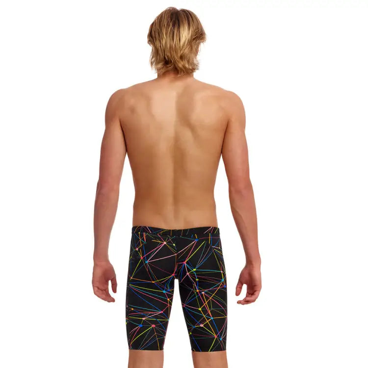 Swimsuits: Funky Men Training Jammers-STAR SIGN - 2024, Black, Clothing, Fashion, FUNKY