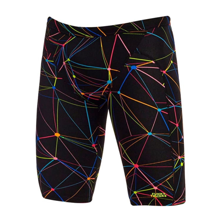Swimsuits: Funky Men Training Jammers-STAR SIGN - Funky / Black / 30 / 2024, Black, Clothing, Fashion, FUNKY