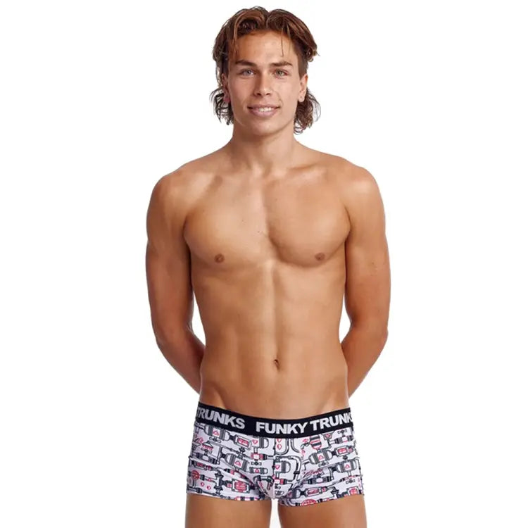 Inner Wear: Funky Men Underwear Trunks-Good Plumbing - Funky / Good Plumbing / XS / Bottom, Clothing, Fashion, FUNKY, Funky Trunks |