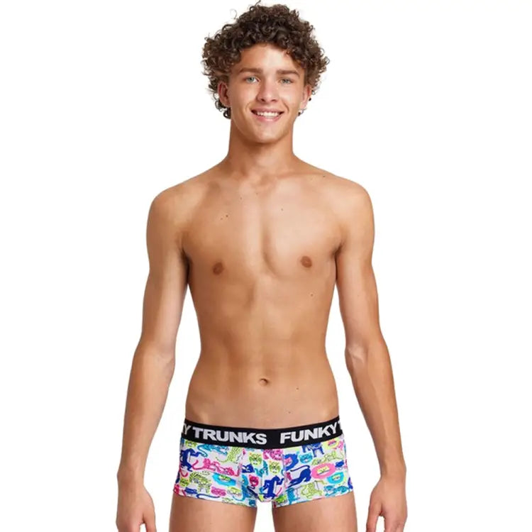 Inner Wear: Funky Men Underwear Trunks-Kitty Cat - Funky / Kitty Cat / XS / Bottom, Clothing, Fashion, FUNKY, Funky Trunks | FT50M71442XS