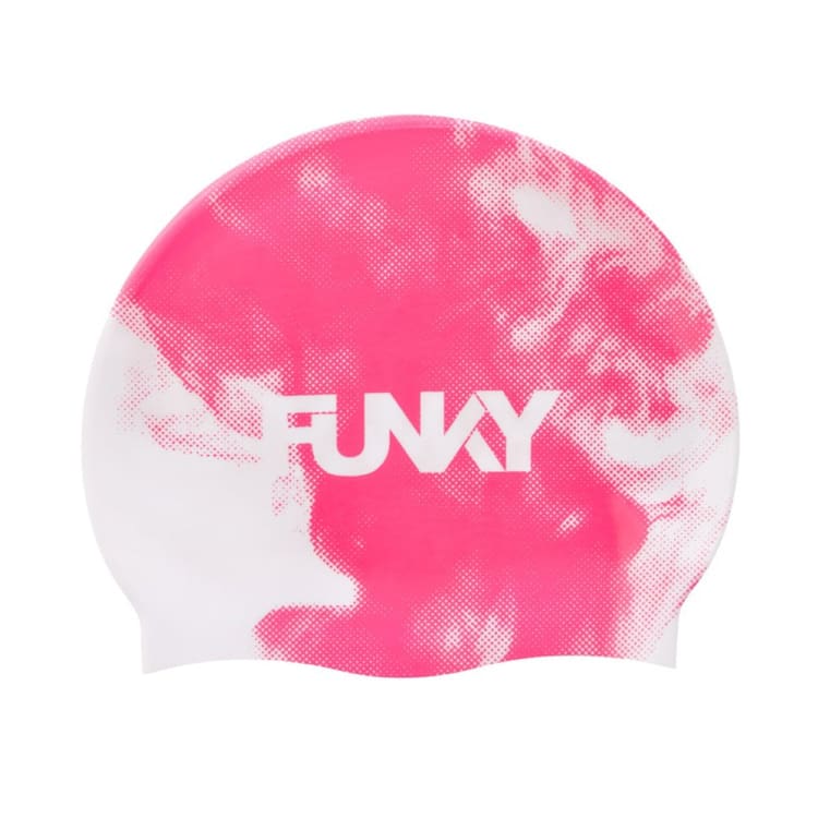 Swim Caps: Funky Silicone Swim Cap-Steaming Hot - Funky / Steaming Hot / ON / Accessories, Caps, Fashion, FUNKY, Funky Trunks |