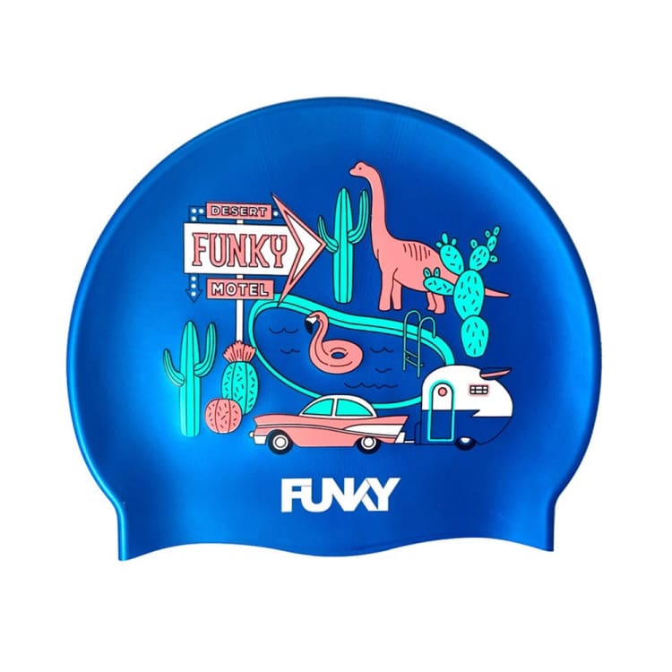 Swim Caps: Funky Silicone Swim Cap-Wacky West - Funky / Wacky West / ON / Accessories, Caps, Fashion, FUNKY, Funky Trunks | FYG017N7092100