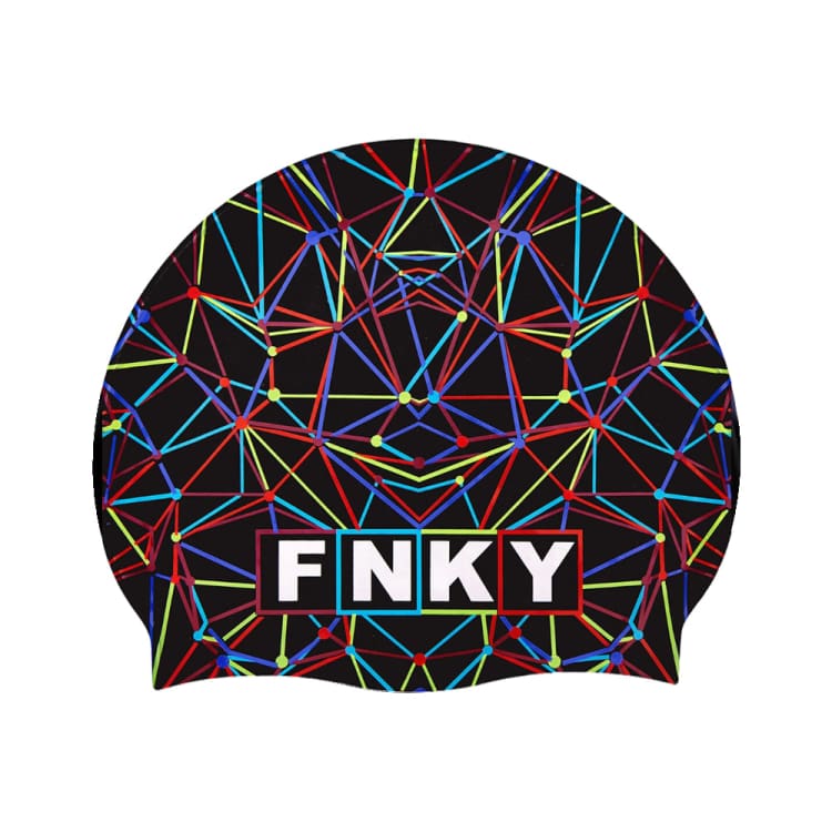 Swim Caps: Funky Silicone Swimming Cap-STAR SIGN - Funky / Black / ON / Accessories, Black, Caps, Fashion, FUNKY | FYG017N7195300
