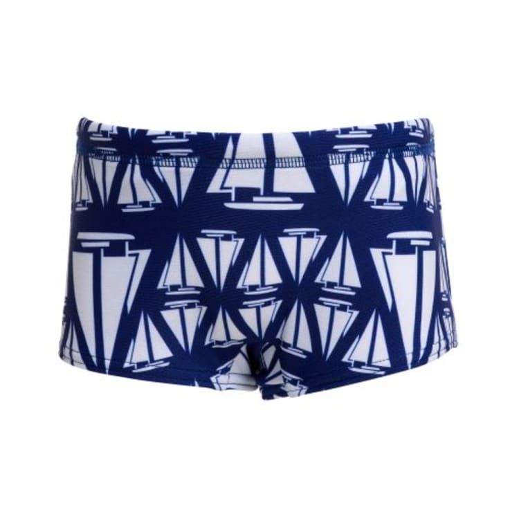 Swimsuits: Funky Toddler Printed Trunks-Nautical Mile - Funky / Nautical Mile / 3 / Boys, Clothing, Fashion, FUNKY, Funky Trunks |
