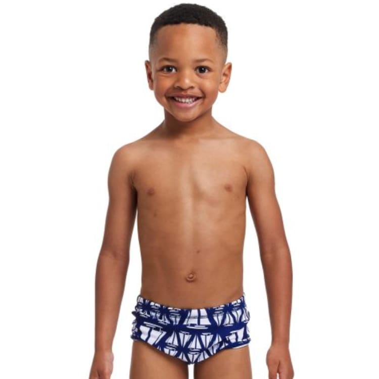 Swimsuits: Funky Toddler Printed Trunks-Nautical Mile - Boys, Clothing, Fashion, FUNKY, Funky Trunks | FT32T7141503