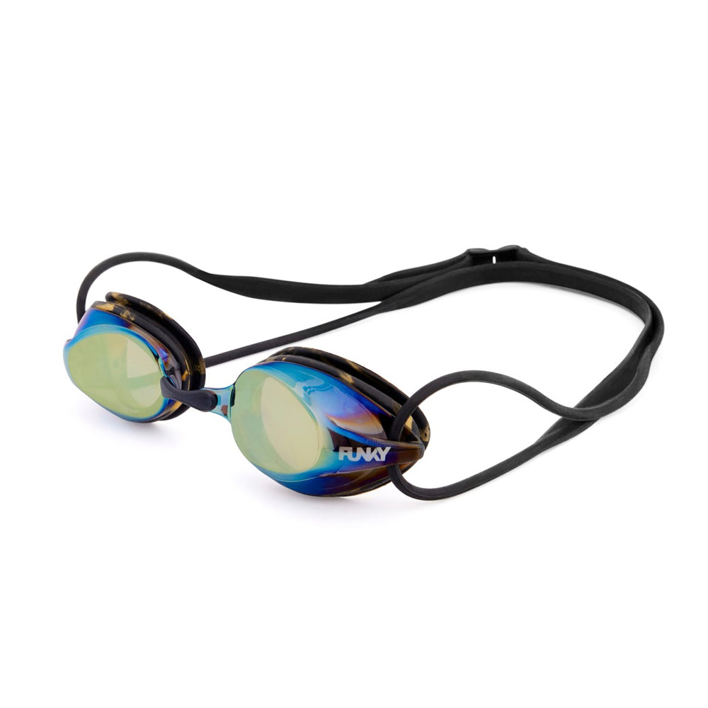 Swim Goggles: Funky Training Machine Swim Goggle-Cracked Gold - Funky / Cracked Gold / ON / Accessories, Cracked Gold, Eyewear, Fashion,